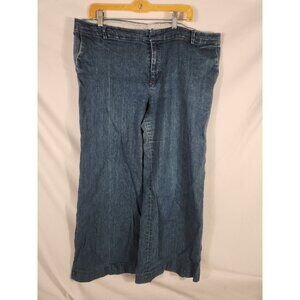 GAP Womens Plus Wide Leg Jean 2010 Y2K Business Casual Denim Cotton US/20